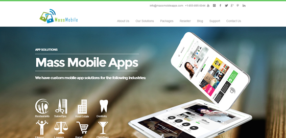 Website Design: Mass Mobile Apps